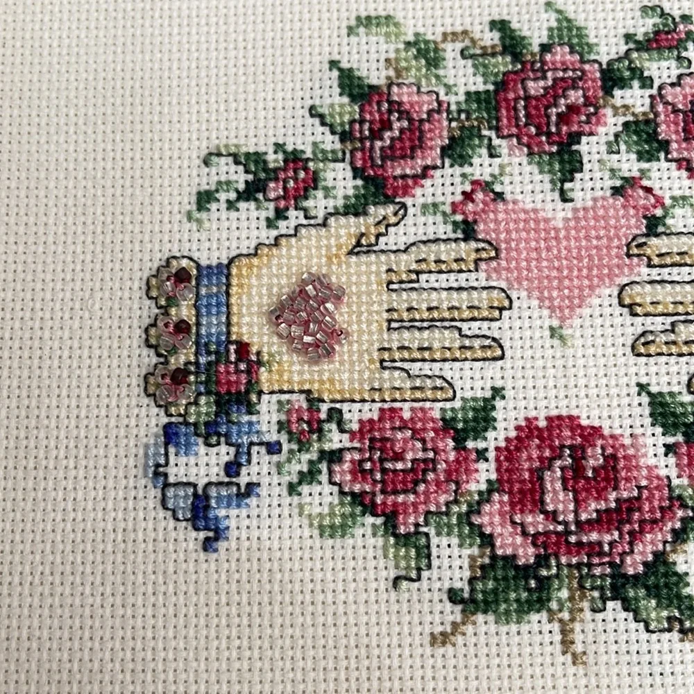 Wedding Love Vintage Cross Stitch